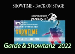 SHOWTIME BACK ON STAGE